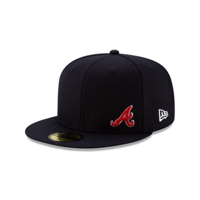 Sapca New Era Atlanta Braves MLB Flawless 59FIFTY Fitted - Albastri